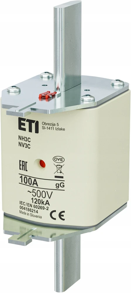 Eti Polam ETI Įdėkite NH3C GG 100A/500V