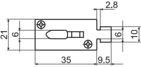 Eti-Polam Įdėklas lydusis WT-00C/gG Kombi NH00C 160A gG 500V 125A K 004181216
