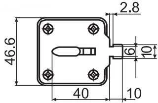 Eti-Polam saugiklio jungtis WT-1/gF NH1 200A gF 500V 004139120