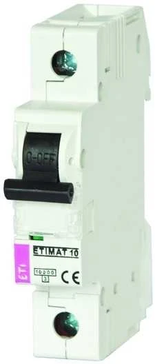 Eti Polam 002131708 Grandinės pertraukiklis 1P C 2A 10kA AC ETIMAT10 002131708