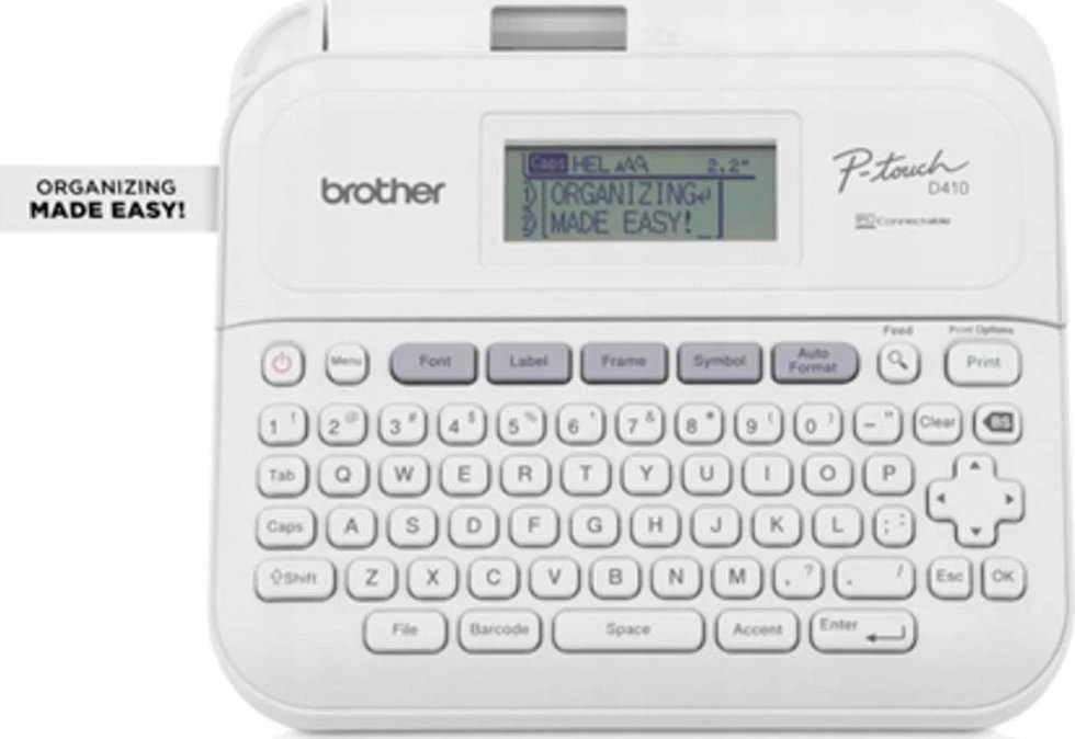 Etiketės spausdintuvas - Brother P-Touch PT-D410 USB, LCD, TZe juosta