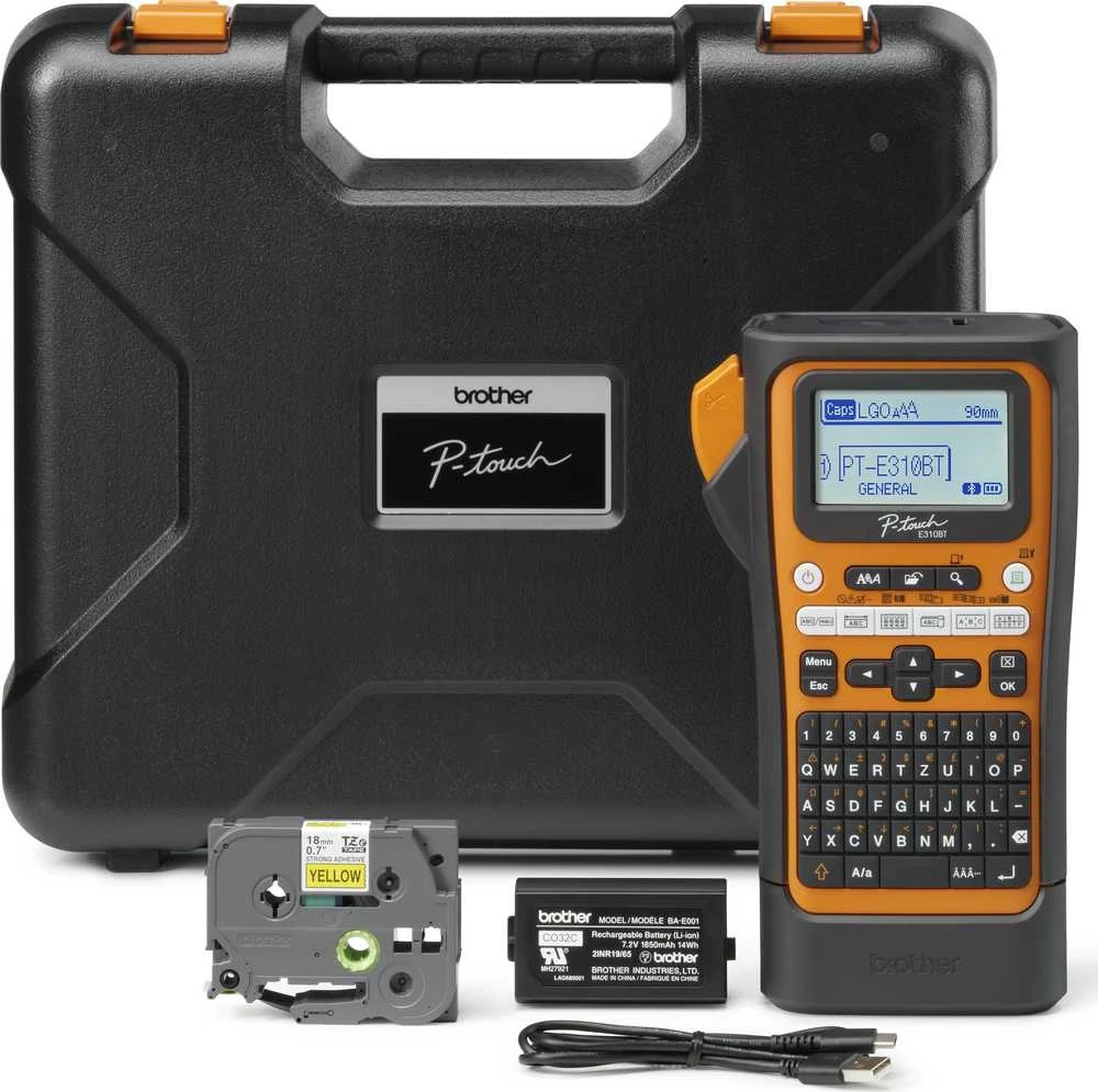 Spausdintuvas Brother P-TOUCH E310BTVP IKI 18 MM TZE - USB „BLUETOOTH“ SĄSAJA