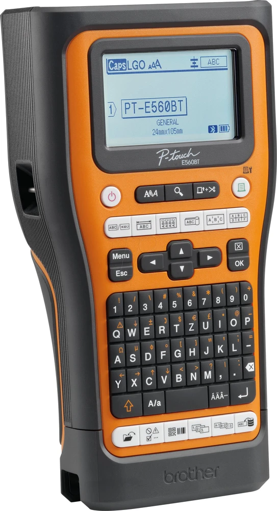 Etikečių spausdintuvas Brother P-touch E560BT Handheld Etykietownik su walizką