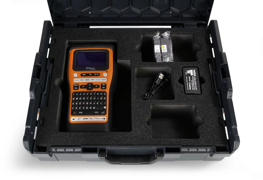Etikečių spausdintuvas Brother P-touch E560BT Handheld Etykietownik su walizką