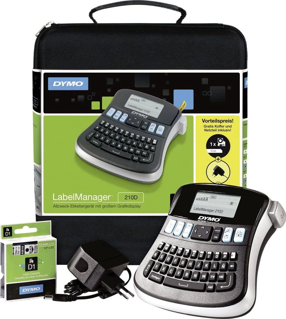 Dymo label spausdintuvas LM 210D KIT QWERTY