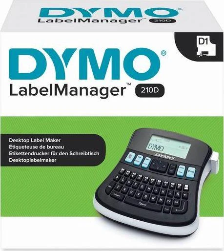 Spausdintuvas Dymo Label Manager 210D, žymėjimo mašina su QWEERTY klaviatūra, juodas / S0784430