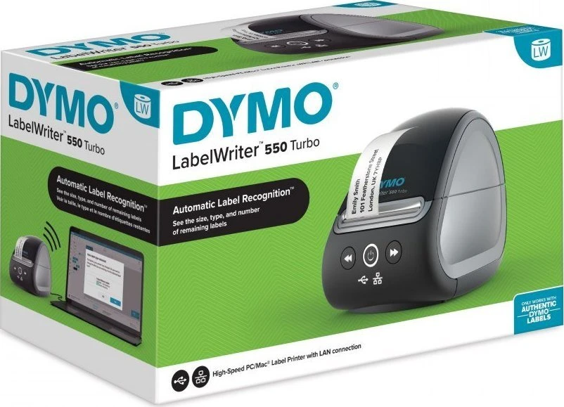 Spausdintuvas Dymo Etikettendrucker Labelwriter 550 Turbo 300dpi USB LAN