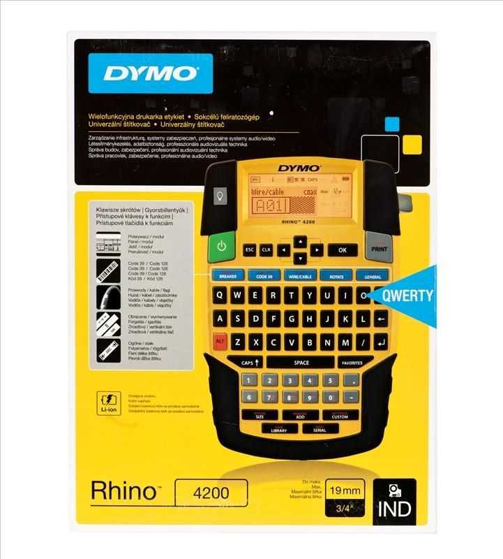 Etikečių spausdintuvas Dymo Przenośna Rhino 4200 termotransferowa (S0955980)