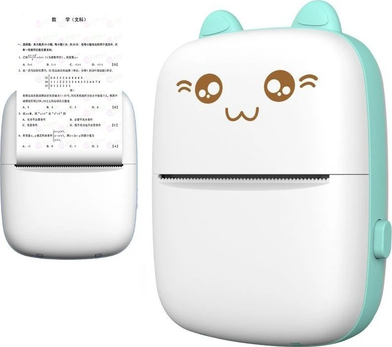 Hurtel Mini Kot termo etikečių spausdintuvas atsisiunčiamas telefonas bluetooth Fun Print mėlyna