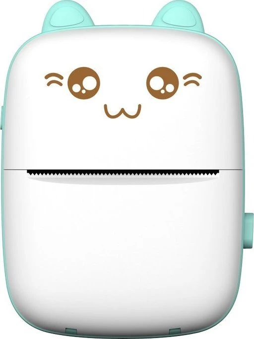 Hurtel Mini Kot termo etikečių spausdintuvas atsisiunčiamas telefonas bluetooth Fun Print mėlyna