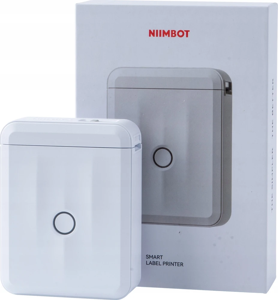 Niimbot D110M nešiojamasis etikečių spausdintuvas baltas