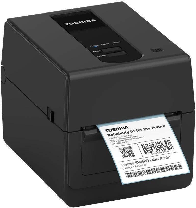 Spausdintuvas Toshiba BV420D, Tiesioginis terminis, 300 x 300 DPI, 127 mm/sek., Laidinis ir belaidis, Juoda