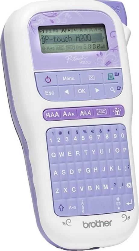 Etiketės spausdintuvas - Brother P-Touch PT-H200 Durable Label Maker, Juodas