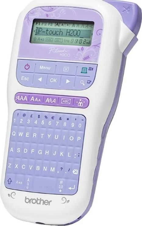 Etiketės spausdintuvas - Brother P-Touch PT-H200 Durable Label Maker, Juodas