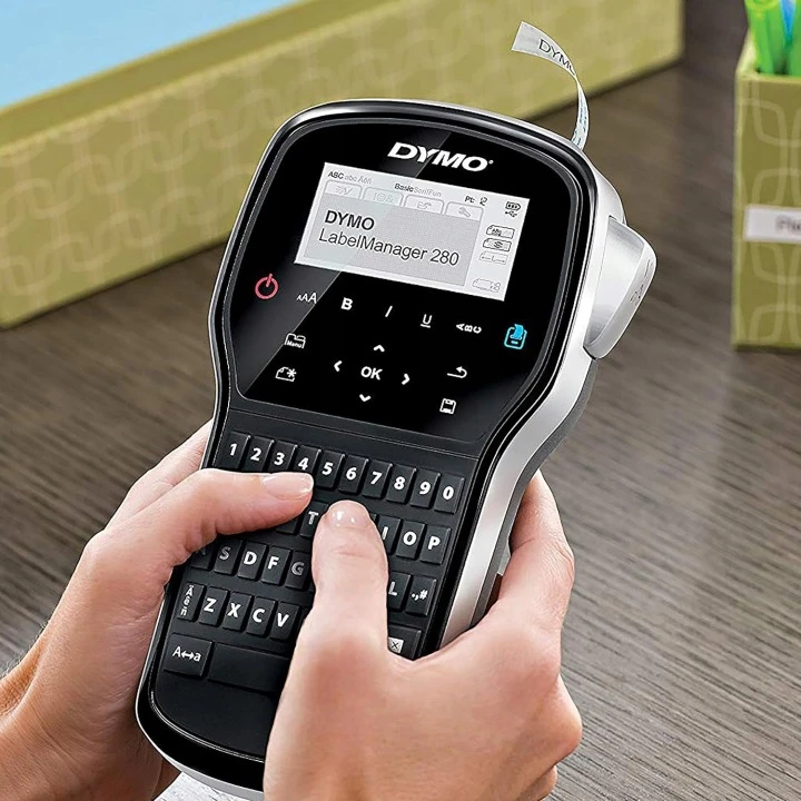 Etikečių spausdintuvas DYMO LabelManager 280, su juosta