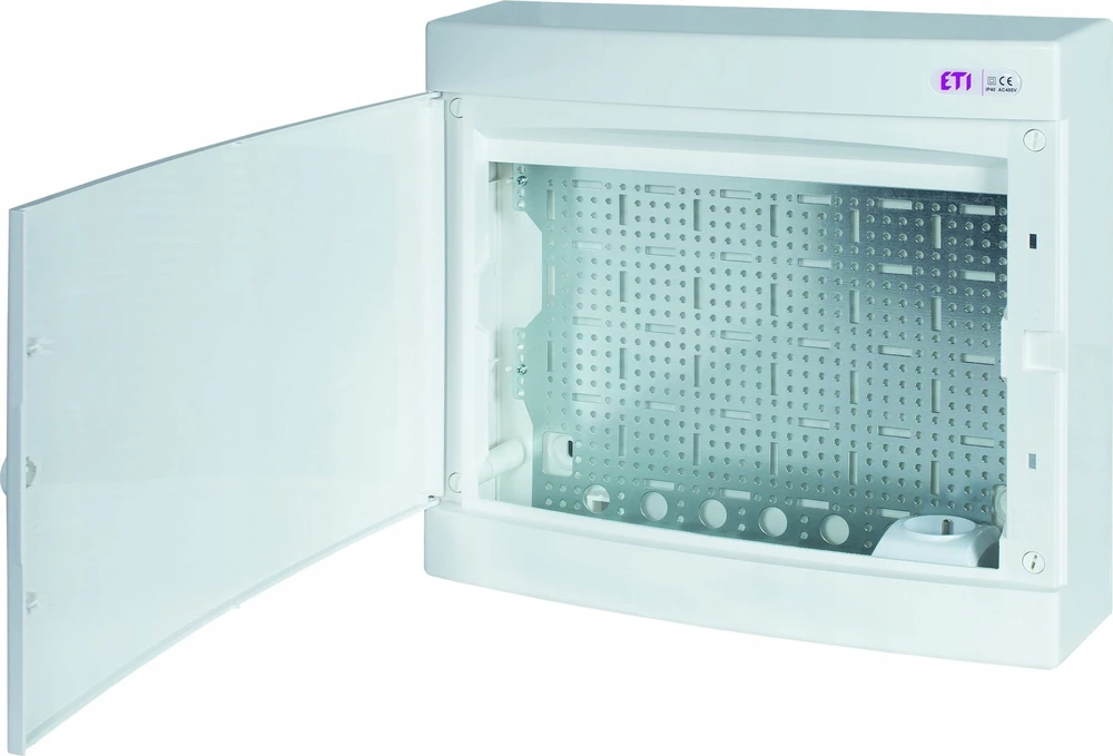 Eti Polam 001101309 Multimedijos skirstomasis skydas 2x18, montuojamas ant paviršiaus, su lenta ir lizdu / IP 40 400V AC / ECT 2X18PO MEDIA 001101309
