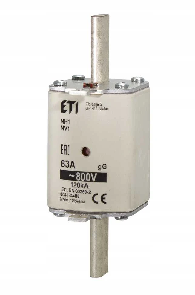 Etipo ETI Įdėkite NH1 GG 125A/800V