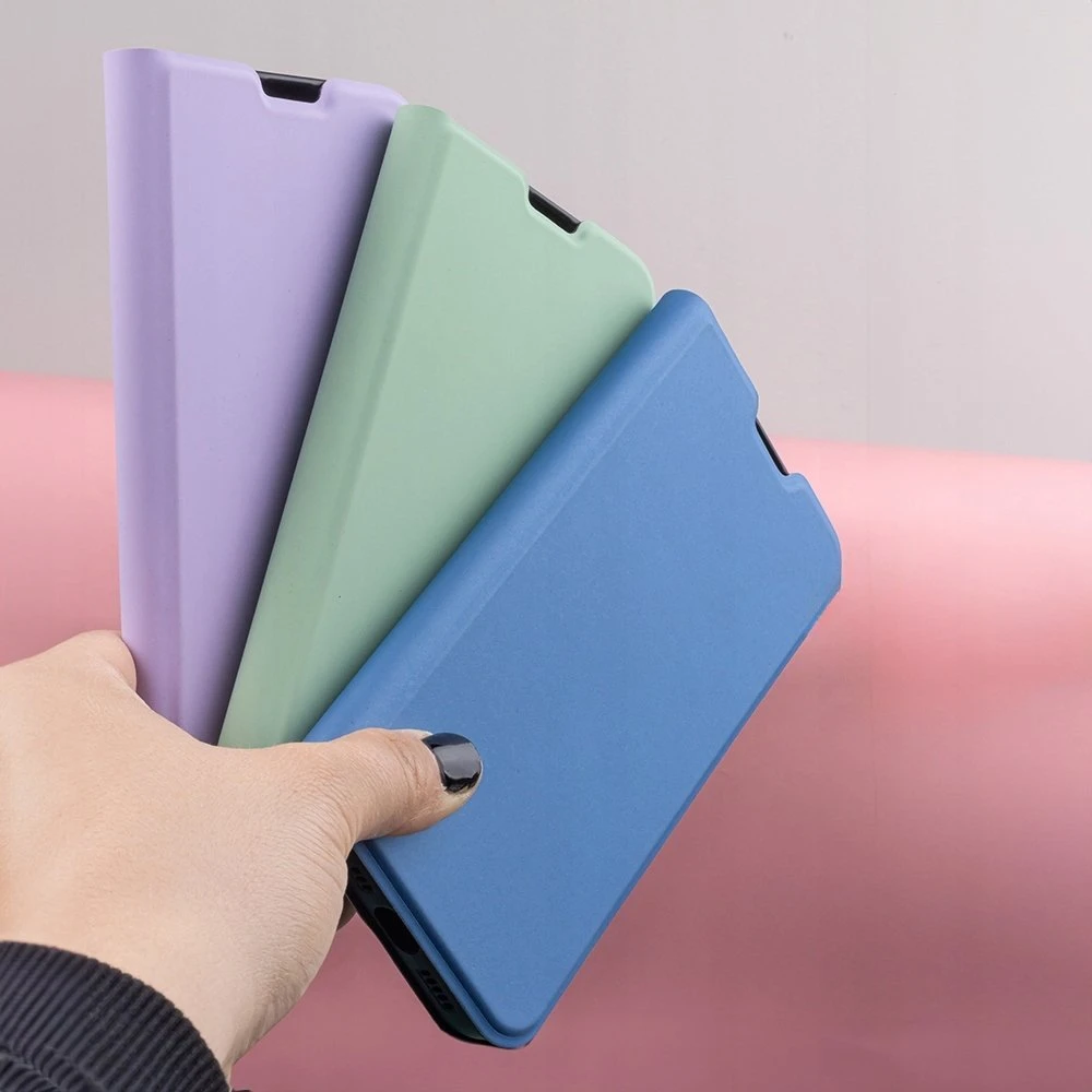 Etteri Apsauginis minkštas dėklas knygutė iPhone 16 Plus 6,7 šviesiai žalias