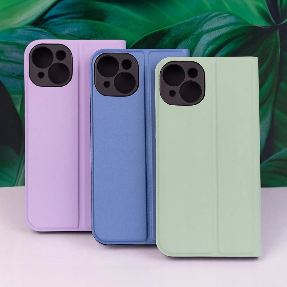 Etteri Apsauginis minkštas dėklas knygutė iPhone 16 Plus 6,7 šviesiai žalias