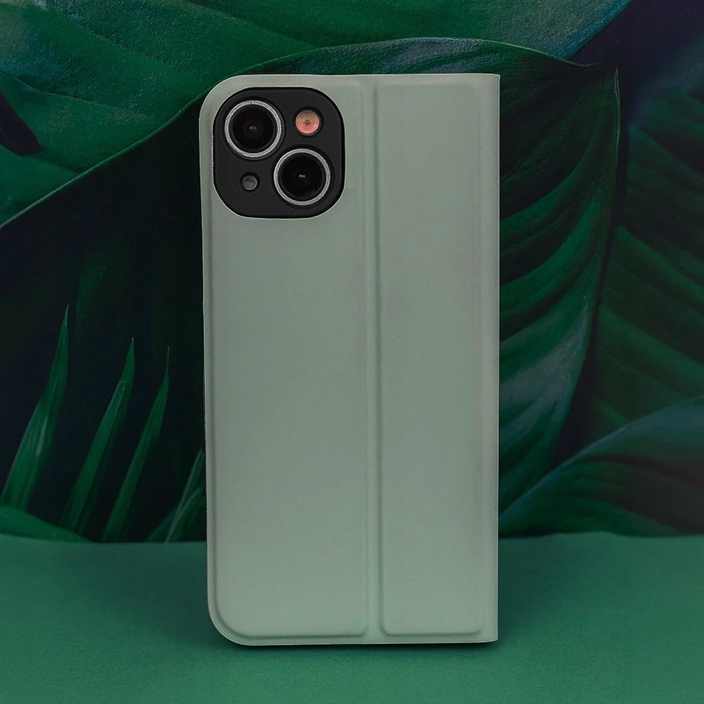 Etteri Apsauginis minkštas dėklas knygutė iPhone 16 Plus 6,7 šviesiai žalias