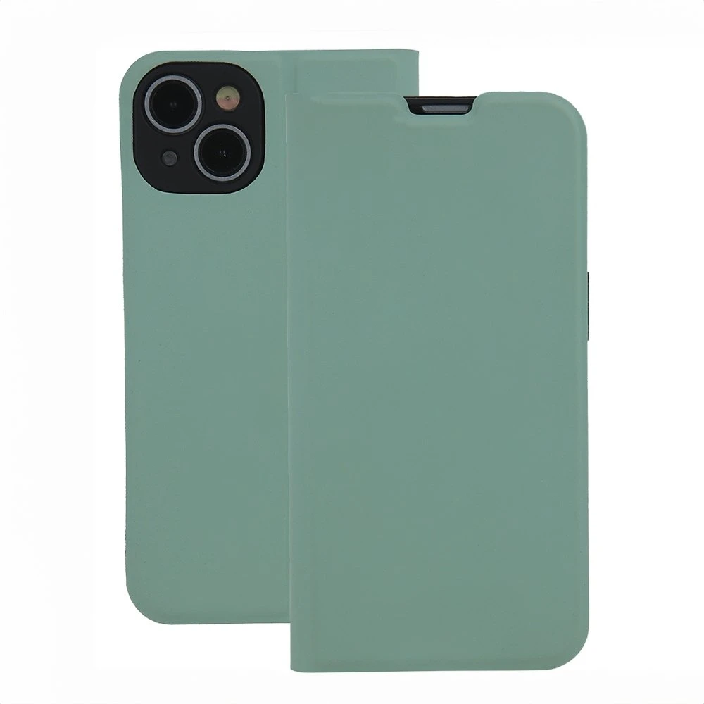 Etteri Apsauginis minkštas dėklas knygutė iPhone 16 Plus 6,7 šviesiai žalias
