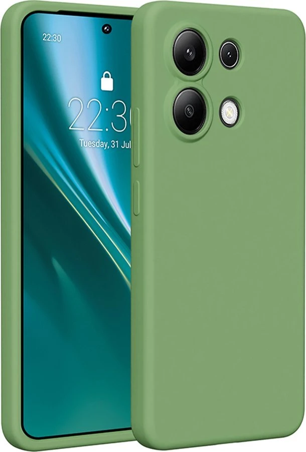 Etteri silikoninis dėklas Xiaomi Redmi Note 13 4G šviesiai žalias