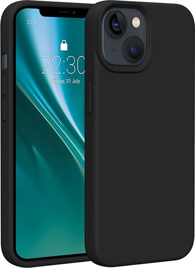 Dėklas Telforceone Etteri Silicone Apple iPhone 14 6,1" juodos spalvos