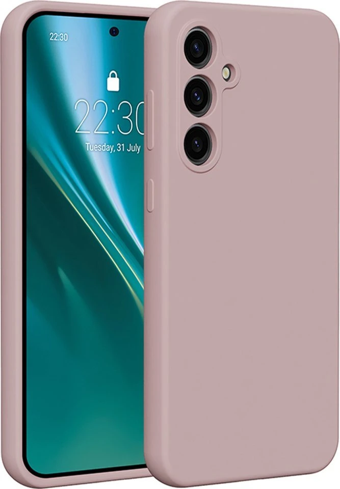 Etteri silikoninis dėklas Samsung Galaxy S23 FE šviesiai rožinis