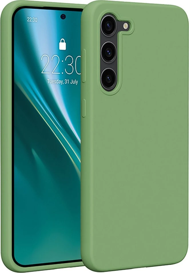 Etteri silikoninis dėklas Samsung Galaxy S23 Plus šviesiai žalias