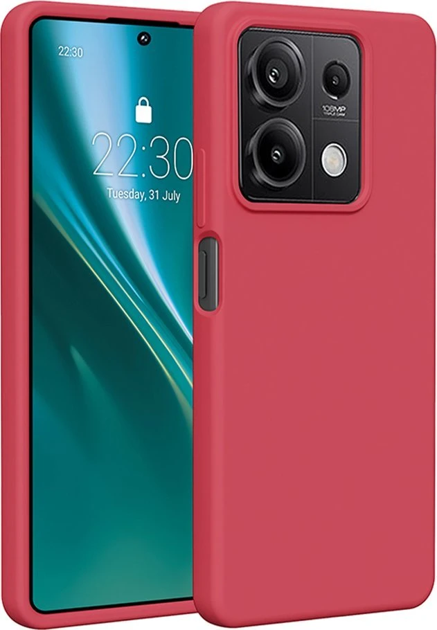 Etteri silikoninis dėklas, skirtas Xiaomi Redmi Note 13 5G, aviečių spalvos