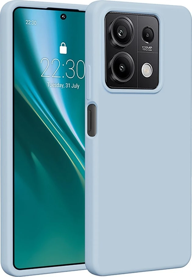 Etteri silikoninis dėklas Xiaomi Redmi Note 13 5G šviesiai mėlynas