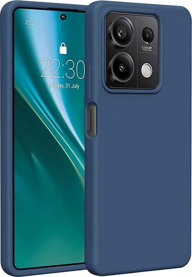Dėklas Telforceone Etteri Silicone Xiaomi Redmi Note 13 5G mėlynos spalvos