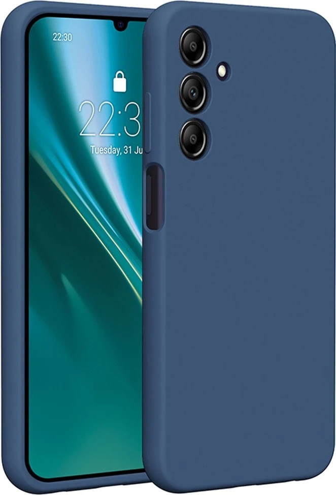 Etteri silikoninis dėklas Samsung Galaxy A25 5G (global) tamsiai mėlynas