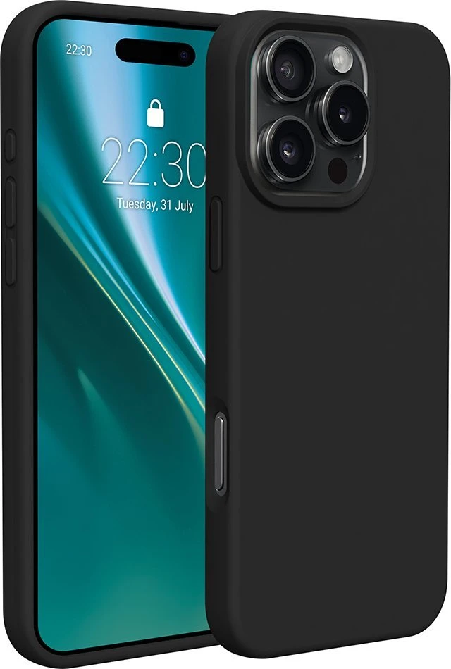 Dėklas Telforceone Etteri Silicone Apple iPhone 16 Pro Max 6,9" juodos spalvos