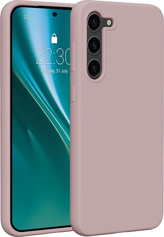 Etteri silikoninis dėklas Samsung Galaxy S23 Plus šviesiai rožinis