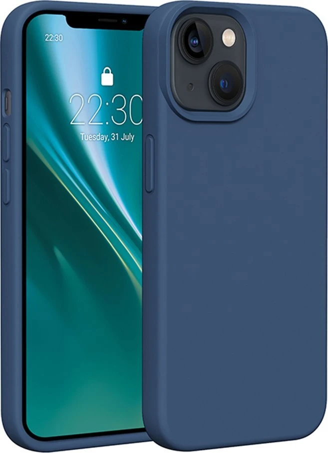 Dėklas Telforceone Etteri Silicone Apple iPhone 14 6,1" mėlynos spalvos
