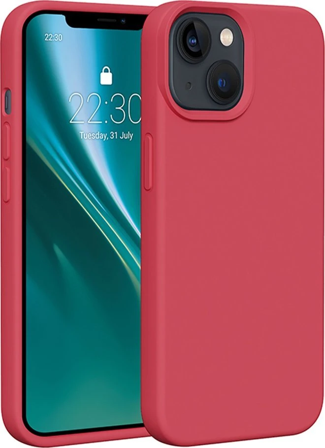 Dėklas Telforceone Etteri Silicone Apple iPhone 13 6.1" aviečių
