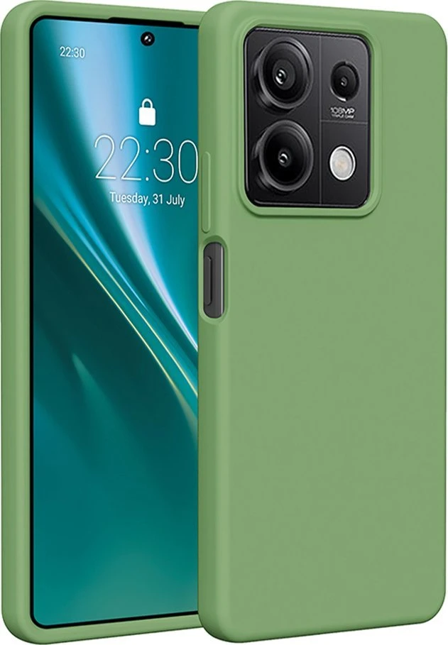 Etteri silikoninis dėklas Xiaomi Redmi Note 13 5G šviesiai žalias