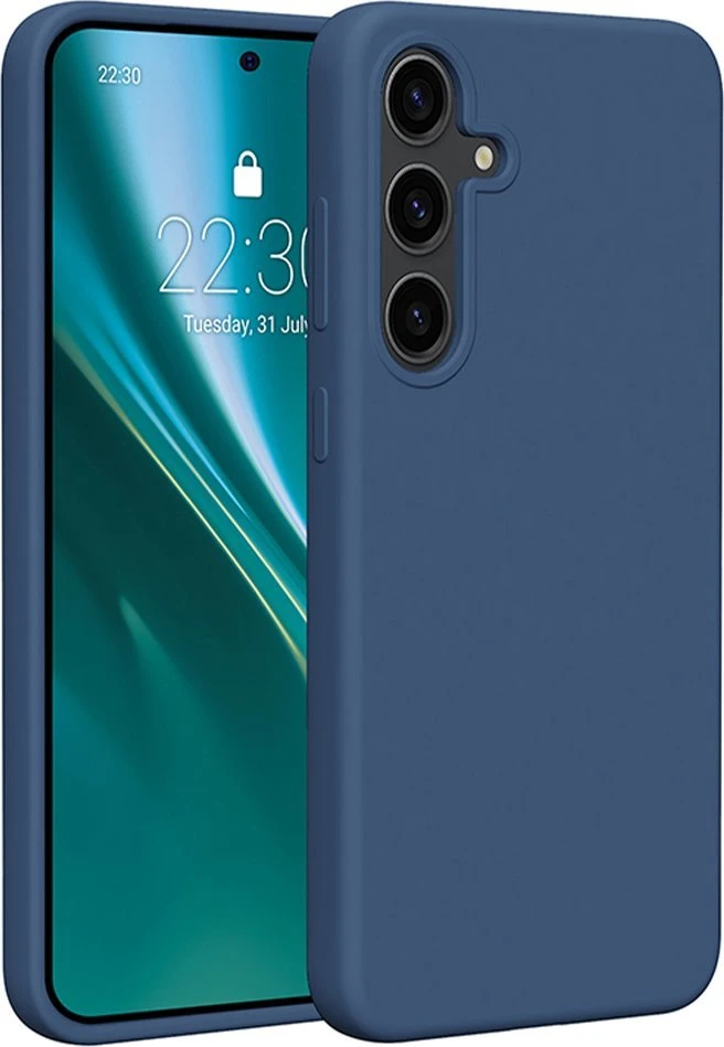 Etteri silikoninis dėklas Samsung Galaxy S24 Plus tamsiai mėlynas