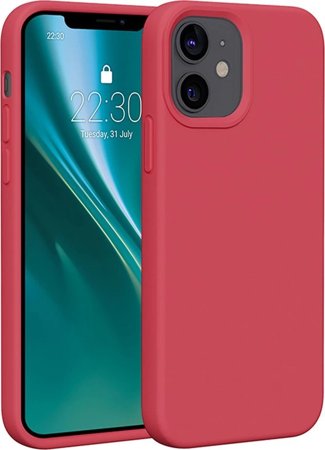Dėklas Telforceone Etteri Silicone Apple iPhone 12 / 12 Pro 6.1" aviečių