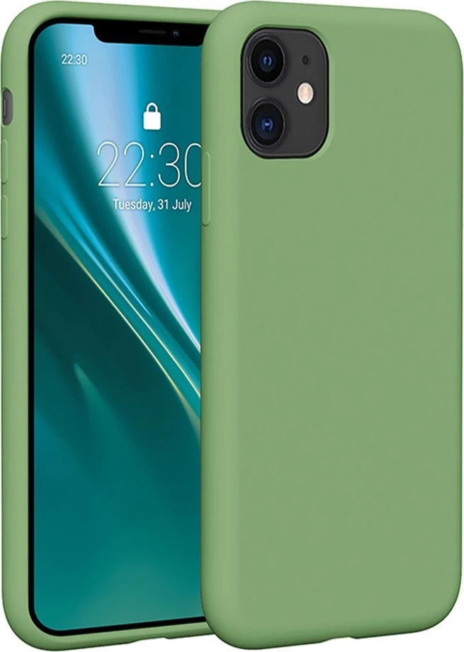 Dėklas Telforceone Etteri Silicone Apple iPhone 11 šviesiai žalios spalvos
