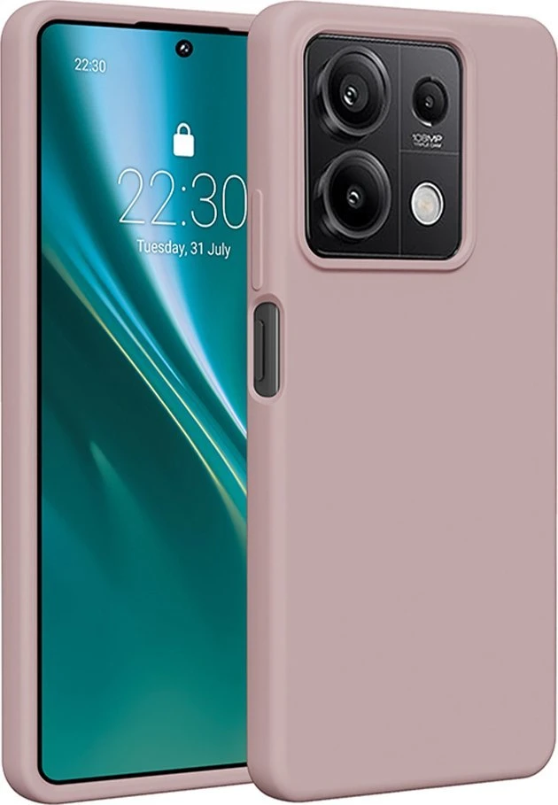 Etteri silikoninis dėklas Xiaomi Redmi Note 13 5G šviesiai rožinis