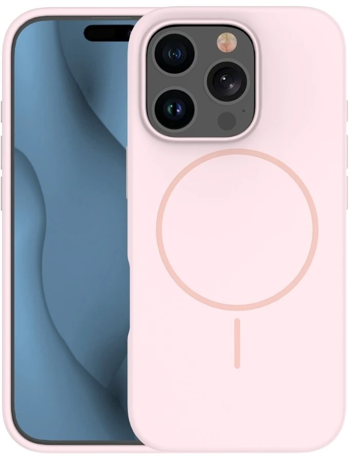 TFO Plonas silikoninis Mag dėklas, skirtas iPhone 12 / 12 Pro 6,1" šviesiai rožinis