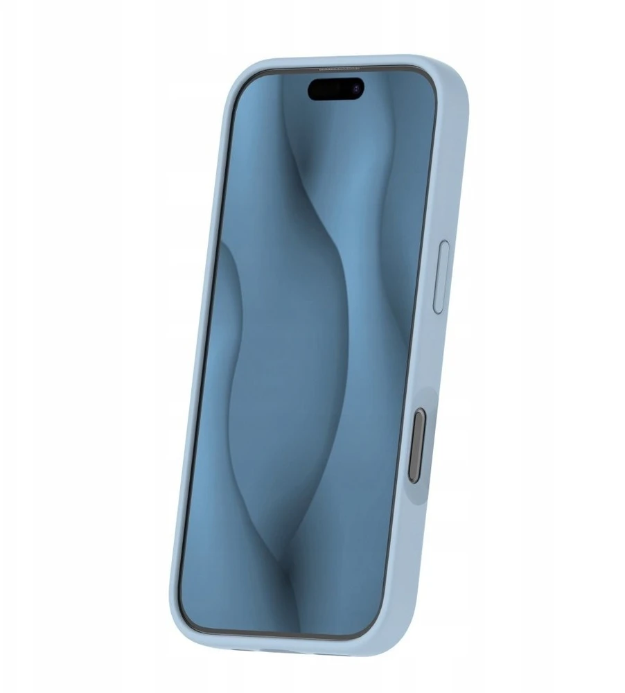 TFO „Telforceone“ plonas silikoninis dėklas „iPhone 16 Pro Max 6,9“ telefonui, šviesus, mėlynas