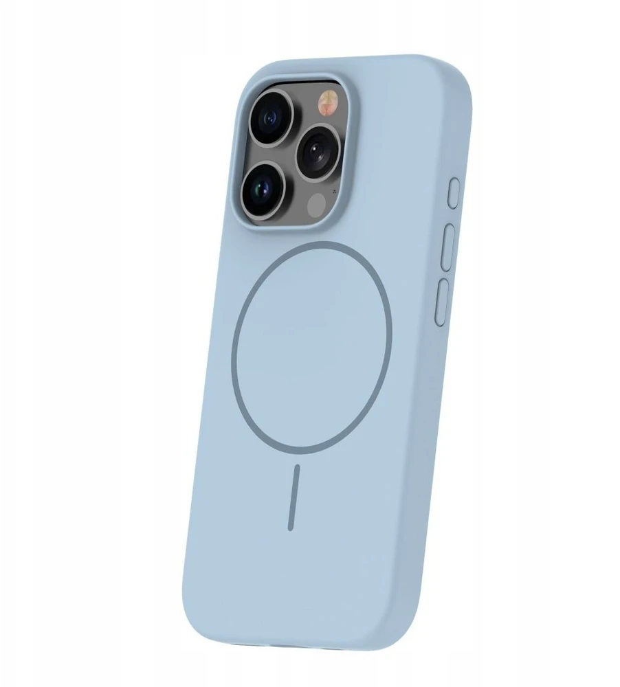 TFO „Telforceone“ plonas silikoninis dėklas „iPhone 16 Pro Max 6,9“ telefonui, šviesus, mėlynas