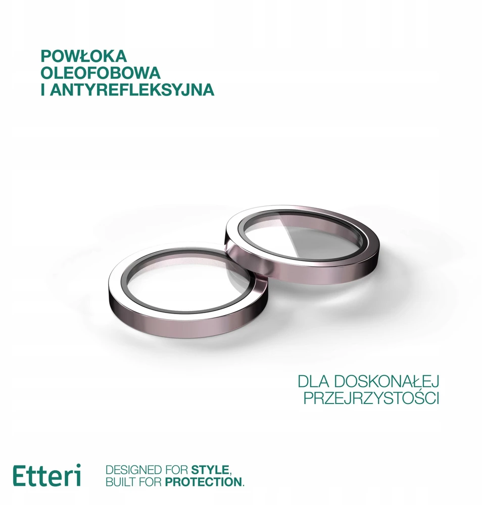Telforceone Etteri fotoaparato objektyvo apsauga iPhone 15 / 15 Plus rožinė