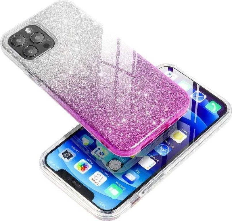 Forcell Oem SHINING Dėklas skirtas Samsung Galaxy A53 5G skaidrus rožinės spalvos