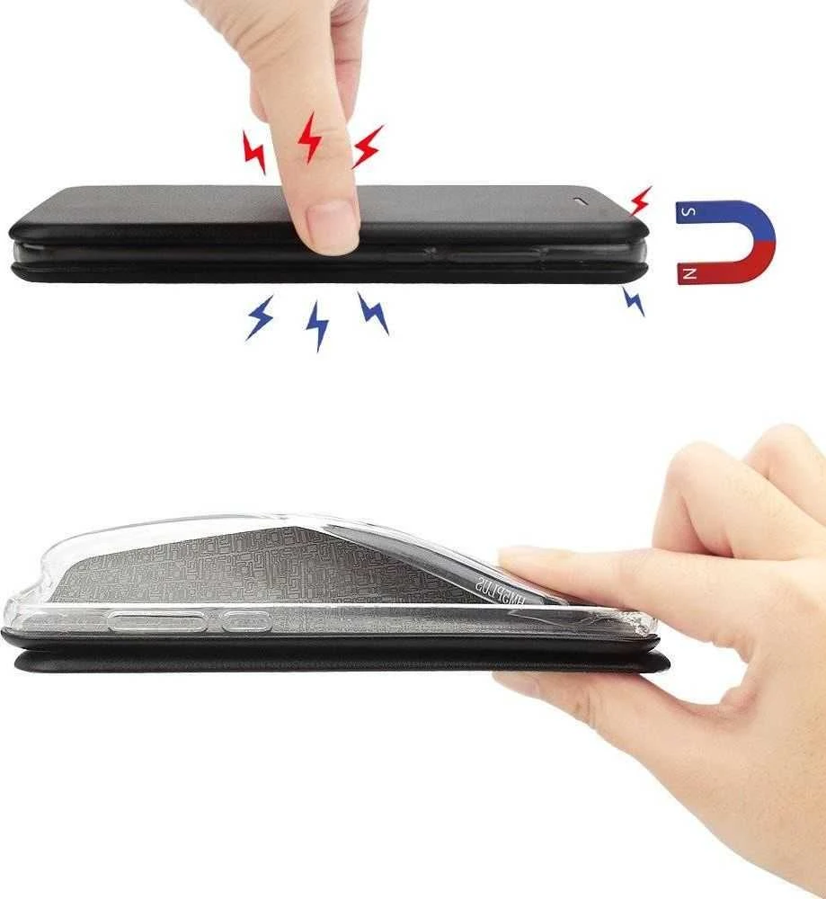 Beline Dėklas Book Magnetic Xiaomi Redmi Mi 11 5G raudonos spalvos