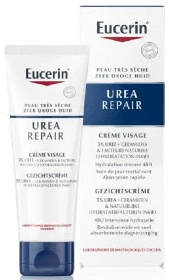 Eucerin UreaRepair veido kremas su 5 % šlapalo, 50 ml
