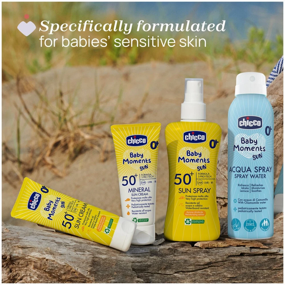 Eucerin Chicco Baby Moments apsauginis kremas nuo saulės SPF50+ 75 ml